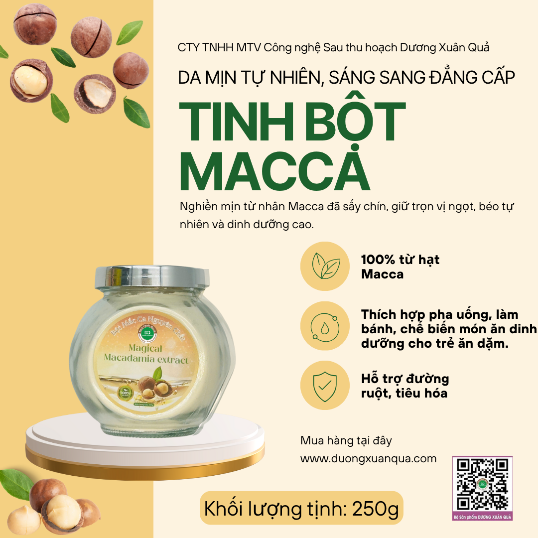tinh bot mắc ca 250g