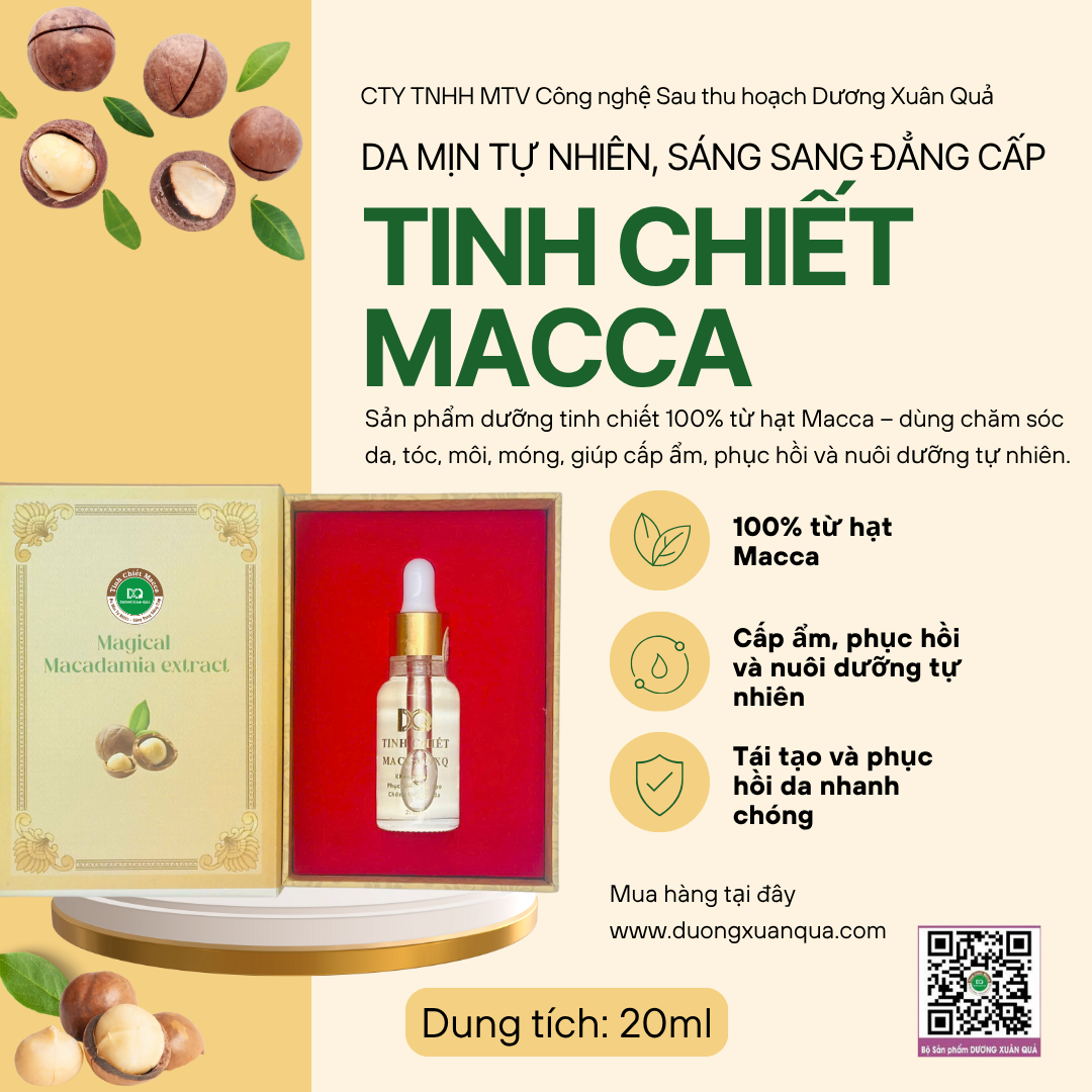 tinh chiet mắc ca 20ml
