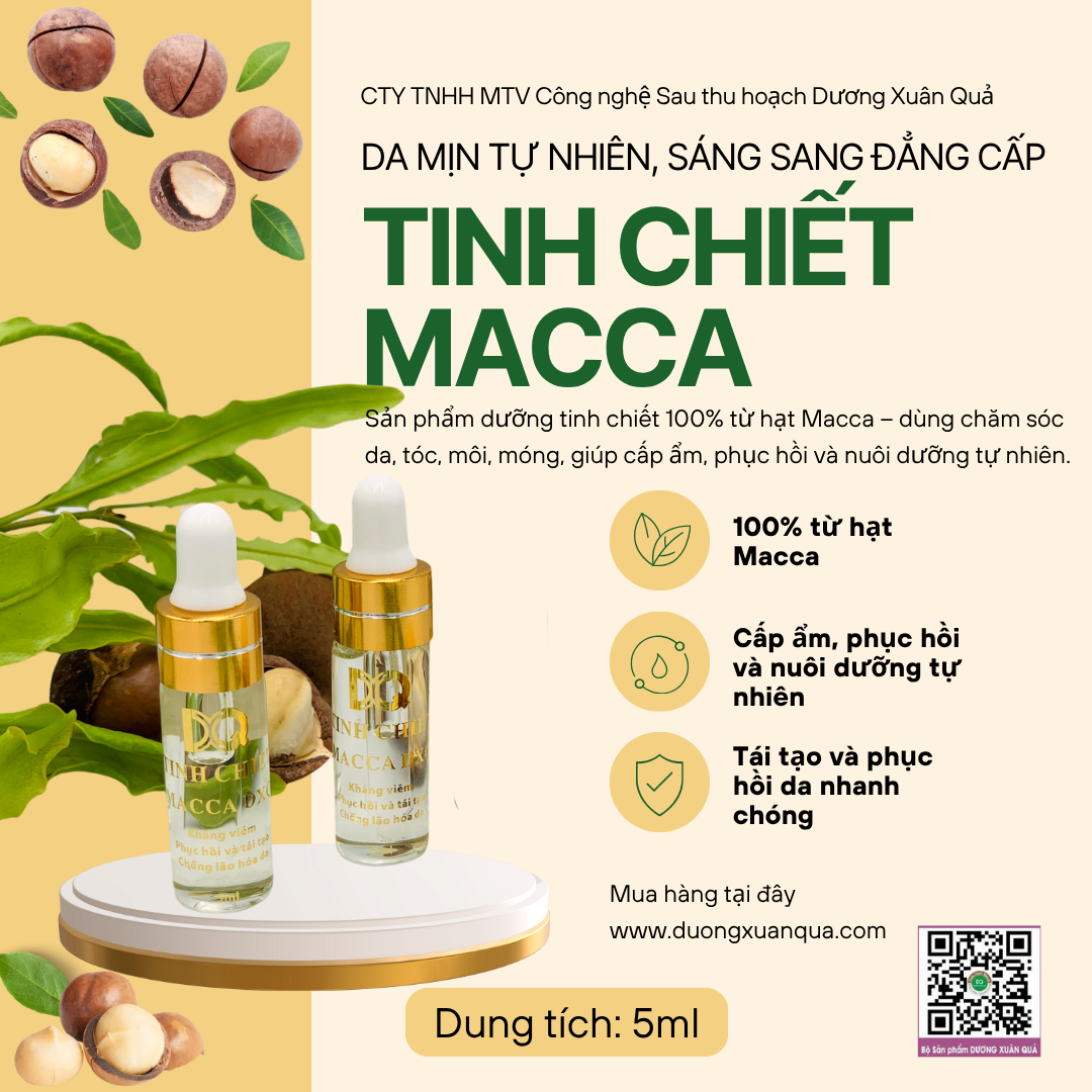 tinh chiet mắc ca 5ml