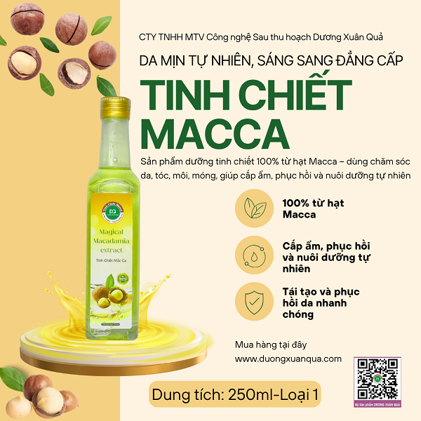 Tinh chiết Macca 250ml (Loại 1) - Dương Xuân Quả
